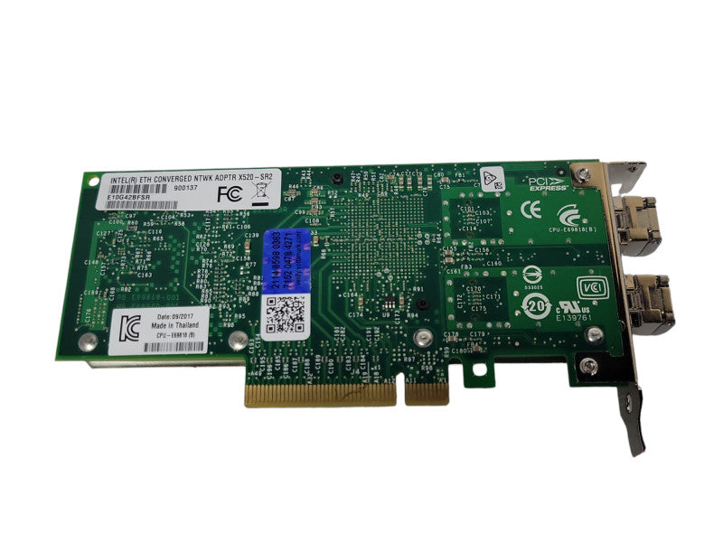 Intel ETH Converged Network Adapter X520-SR2 with SFPs, LP bracket Q_