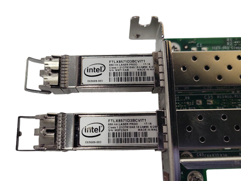 Intel ETH Converged Network Adapter X520-SR2 with SFPs, LP bracket Q_