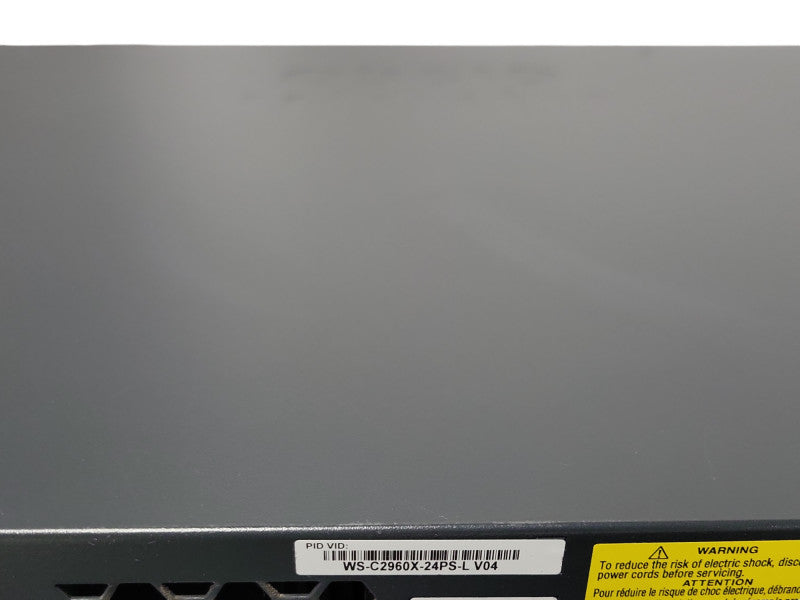 Cisco WS-C2960X-24PS-L 24 GigE PoE 370W 4x 1G SFP managed Switch _