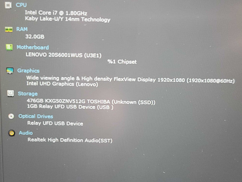 Lenovo ThinkPad T15| i7-10610U| 32GB DDR4| 512GB SSD  β Lap200