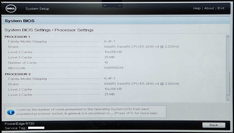 DELL PowerEdge R730 2U 16x 2.5", 2x Xeon E5-2630 v4 2.20GHz, 128GB RAM, H730 Mini, 2x PSU