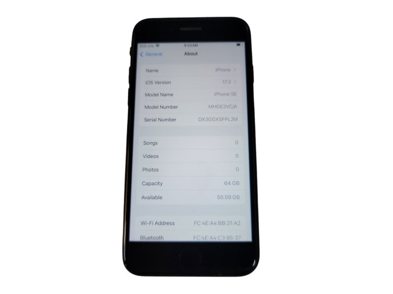 Apple iPhone SE - 64GB - Space Gray (