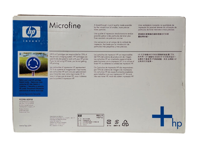 *NEW SEALED* HP 92298A HP98A Laser Toner Cartridge Q