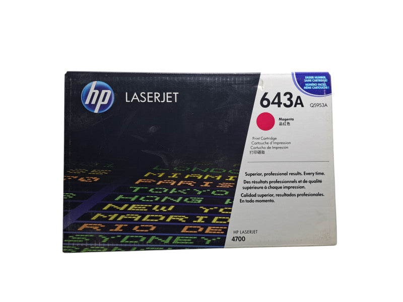 New | HP Q5953A LaserJet 4700 643A Magenta Laser Toner Cartridge Q