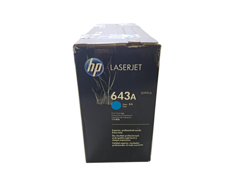 New Genuine HP 643A Q5951A | Cyan Toner Cartridge Q