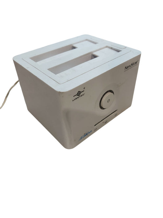 Vantec NexStar Dual Bay Hard Drive Dock Model NST-D400S3 White USB 3.0