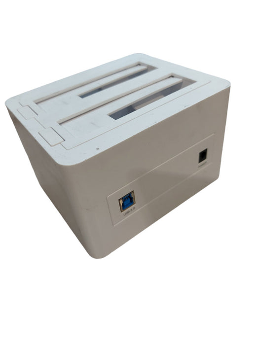 Vantec NexStar Dual Bay Hard Drive Dock Model NST-D400S3 White USB 3.0