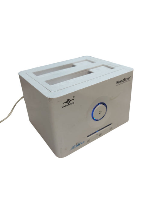 Vantec NexStar Dual Bay Hard Drive Dock Model NST-D400S3 White USB 3.0