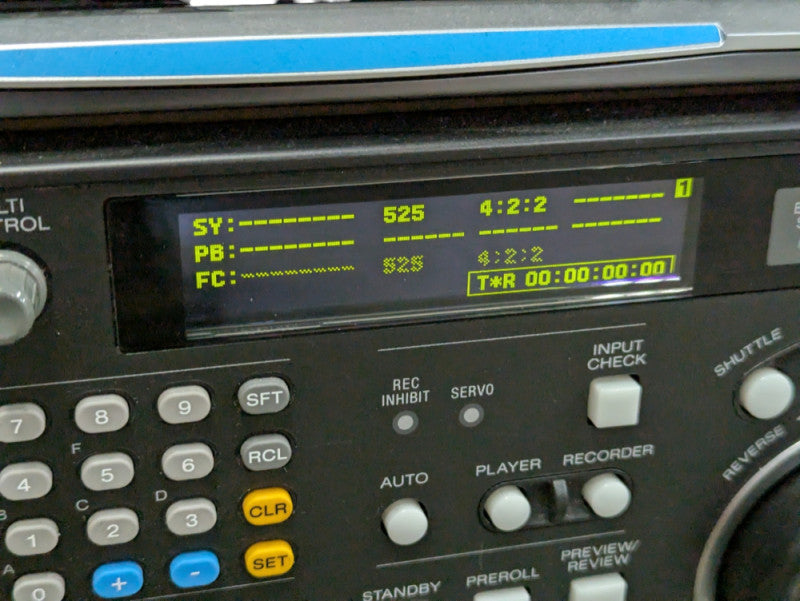 SONY SRW-5800 HD Digital VideoCasette Recorder HDCAM SR 12190  - -