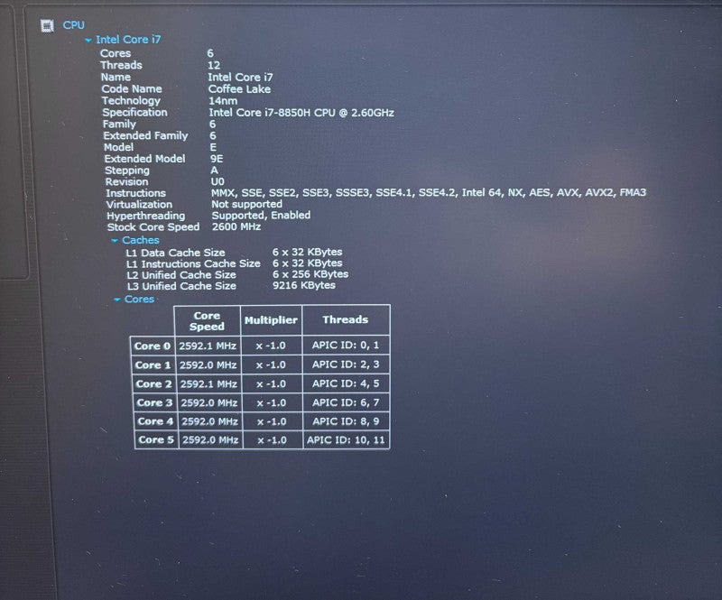 HP ZBook 17 G5 4K LCD i7-8850H QUADRO P2000 4GB GPU 32GB RAM 512GB SSD READ!  Lap200