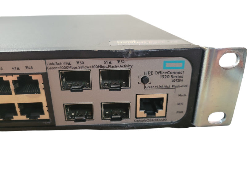 HP JG928A HPE OFFICECONNECT 1920 SERIES 48G PoE+ 370W 48-PORT SWITCH !