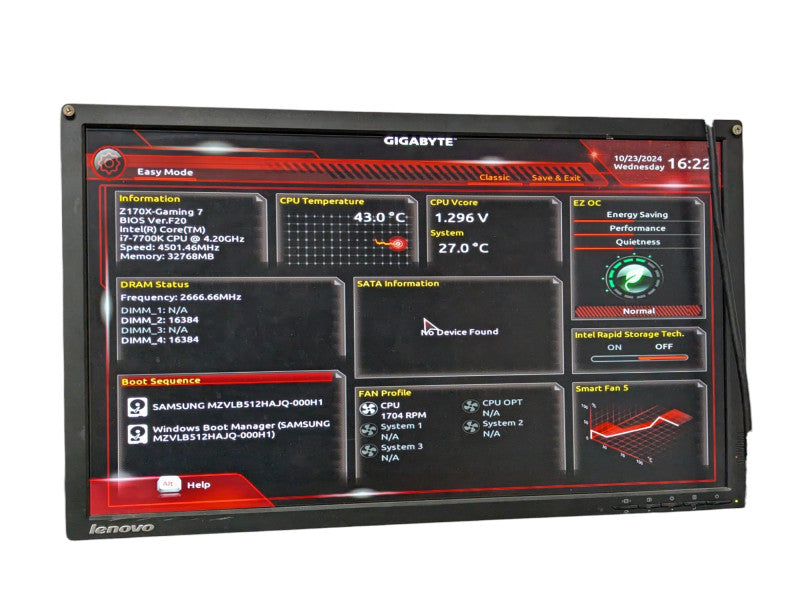 Custom PC GIGABYTE X170X-Gaming 7 Intel Core i7-7700K 32GB RAM & 512GB NVMe  -