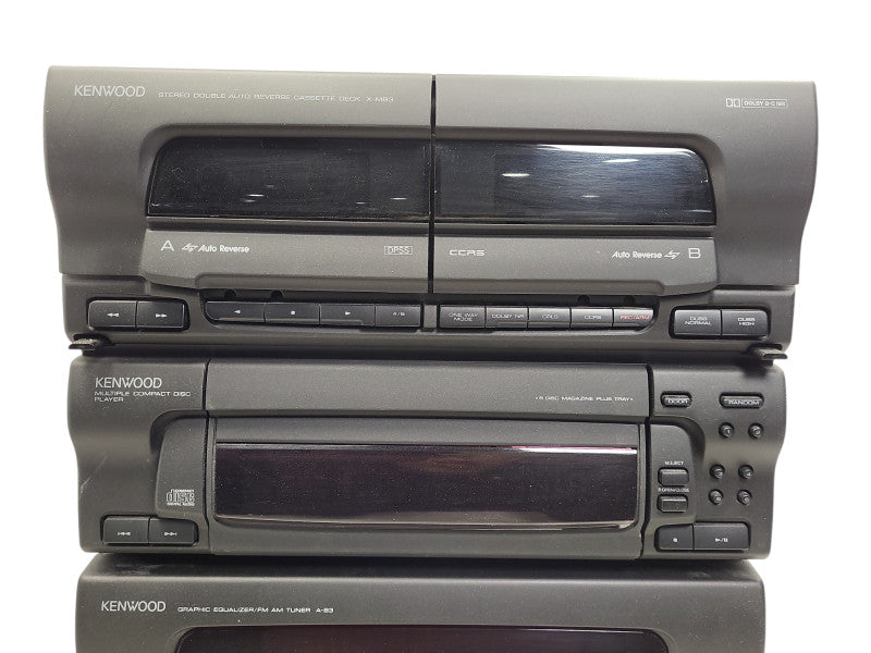 Vintage Kenwood X-MB3 A-B3 LS-B3 Multi-CD Cassette Player Stereo System w/ Remote  $
