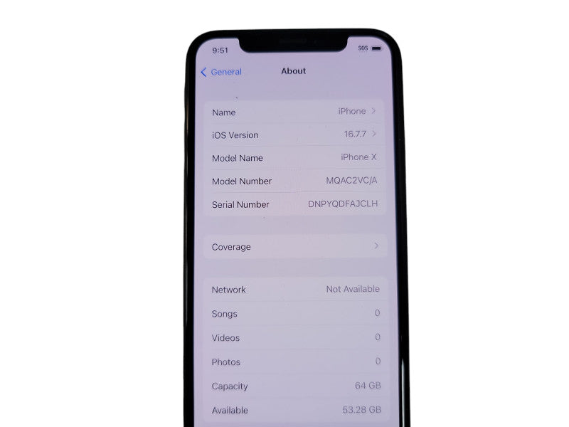 Apple iPhone X - 64GB - Gray (