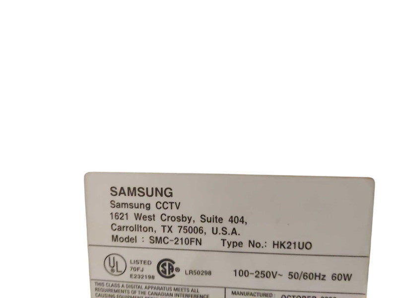 Samsung CCTV 21" CRT Flat Screen Security Monitor Model: SMC-210FN =