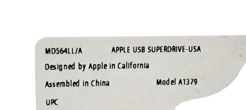 Apple MD564LL/A A1379 USB SuperDrive USB Type-A Connector