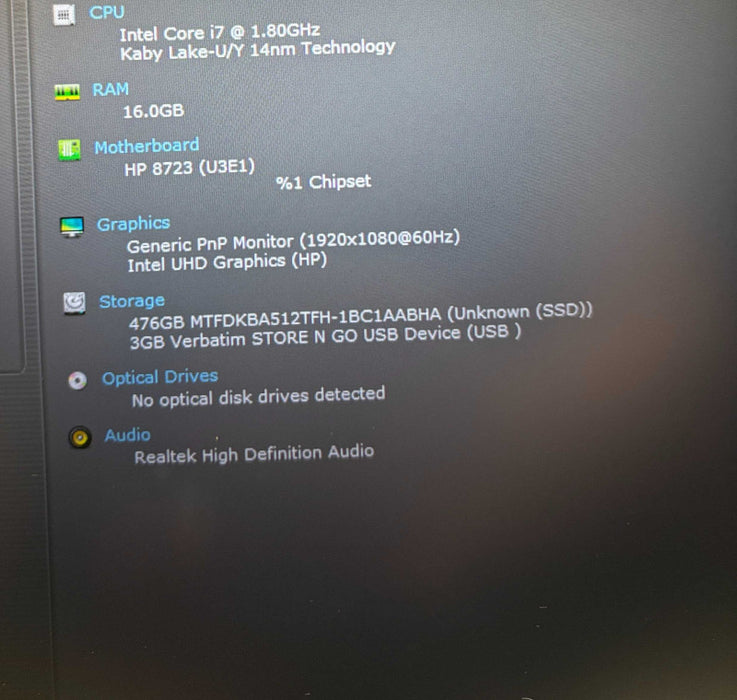 HP EliteBook 840 G7 Intel Core i7-10610U@1.8GHz 16GB RAM 512GB SSD  Lap200