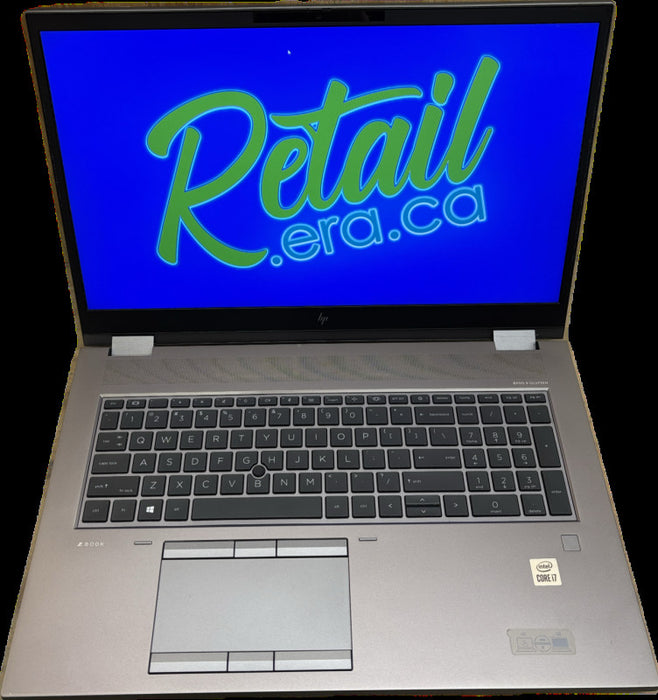 HP ZBook Fury 17 G7 i7-10750H QUADRO T1000 4GB GPU 32GB 512SSD READ! Q Lap200