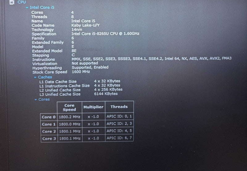 HP ZBook 14u G6 i5-8265U Radeon Pro WX3200 4GB GPU 16GB RAM 256GB SSD READ!  Lap200
