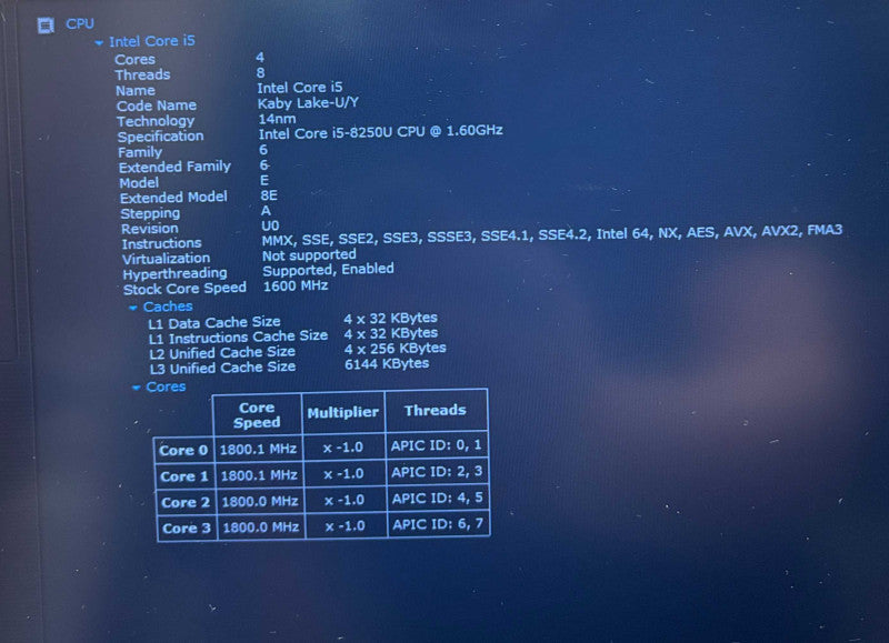 HP ZBook 14u G5 i5-8250U@1.6GHzRadeon PRO WX 3100 2GB GPU 16GB RAM 512GB SSD  Lap200