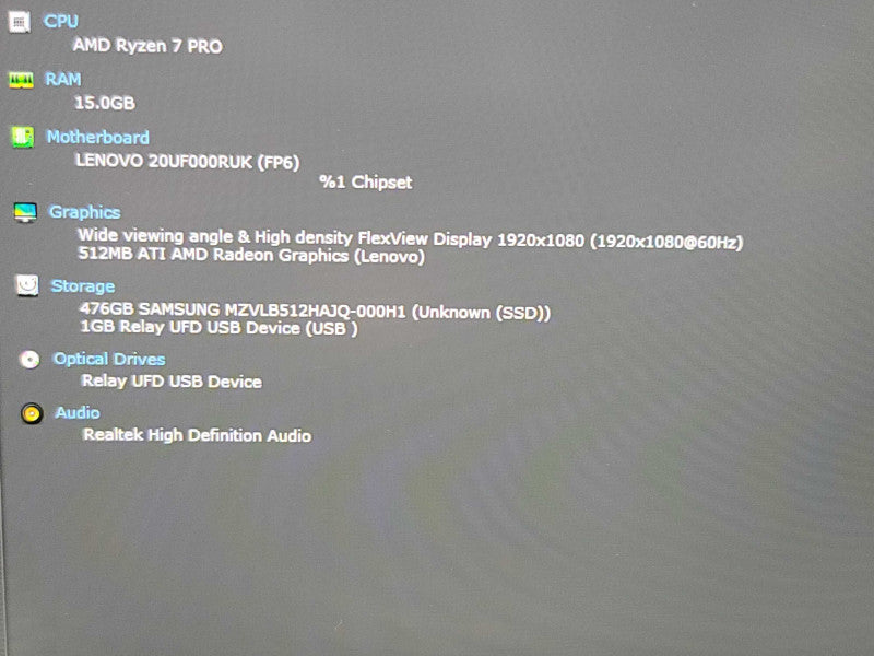 Lenovo ThinkPad X13 | Ryzen 7 4750U| 16GB DDR4| 512GB SSD  Qβ Lap200