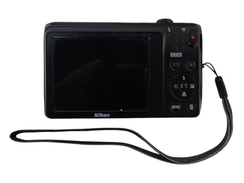 Nikon COOLPIX S3700 Black 8x Zoom 20.1MP Compact Digital Camera w/ Battery
