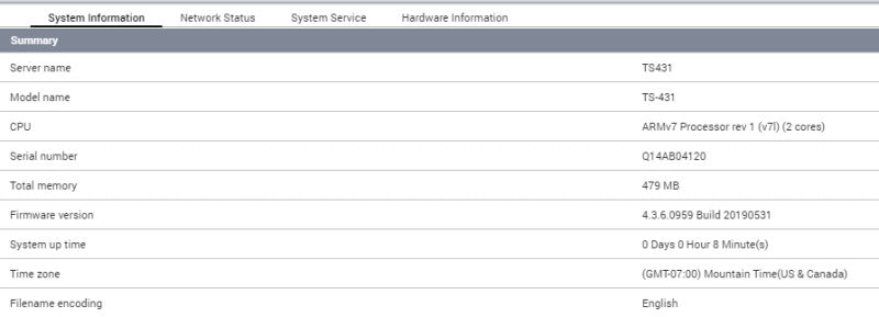 QNAP TS-431+ 4 Bays NAS, 8TB (4x 1TB 3.5" HDDs) !