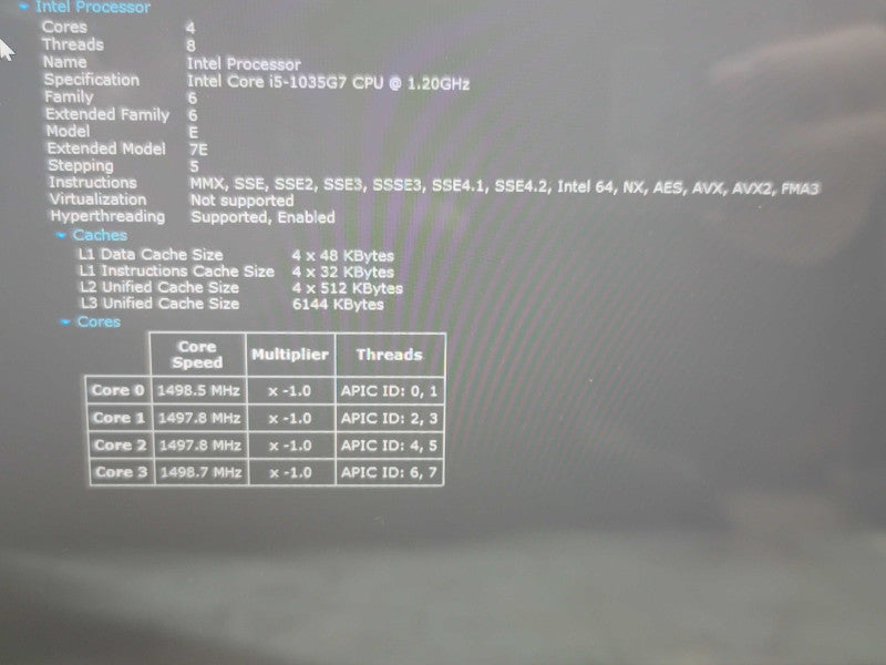 Microsoft Surface Laptop 3 1872| i5-1035G7| 16GB RAM| 256GB SSD PARTS/REPAIR  β BudLap