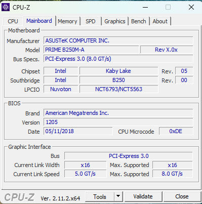 Custom PC ASUS PRIME B250-A Intel Core i7-7700 32GB RAM & 256GB NVMe GTX 1060
