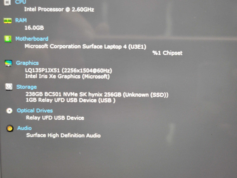 Microsoft Surface Laptop 4 | i5-1145G7| 16GB RAM| 256GB SSD READ  β Lap200