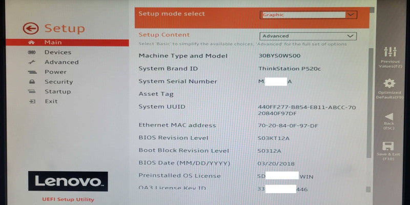 Lenovo ThinkStation P520c Intel Xeon W-2123 3.60Ghz 64GB RAM 512GB SSD Q_