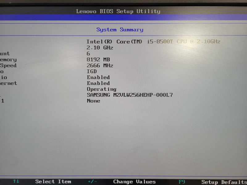 Lenovo ThinkCentre M920q | i5-8500T @ 2.10GHz 6C, 8GB DDR4, 256GB NVMe !