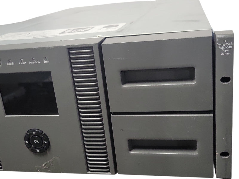 HPE MSL4048 Backup Tape Library 4U, No Drives, READ _