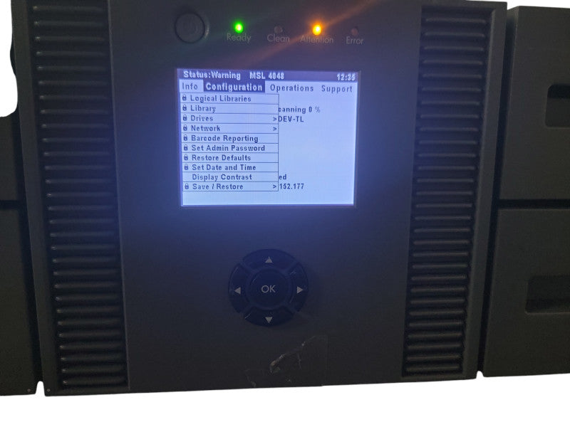 HPE MSL4048 Backup Tape Library 4U, No Drives, READ _