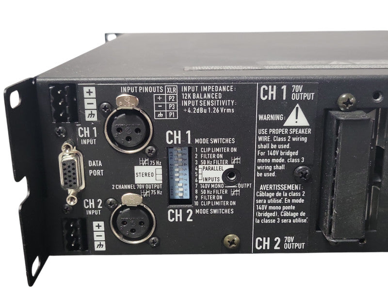 QSC CX302V 2 Channel Direct 70V Power Amplifier, READ _