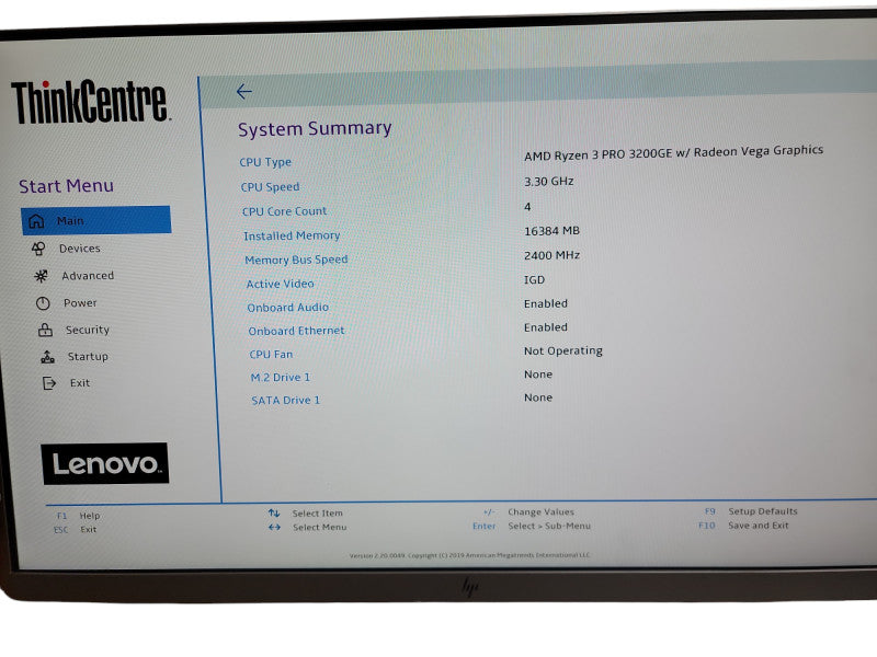 Lenovo ThinkCentre M75q-1 Mini PC  3 PRO 3200GE w/ Radeon Vega Graphics 16GB  θ