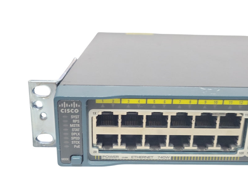 Cisco WS-C2960S-48FPS-L V03 48 Port Gigabit PoE+ Managed Switch Q_