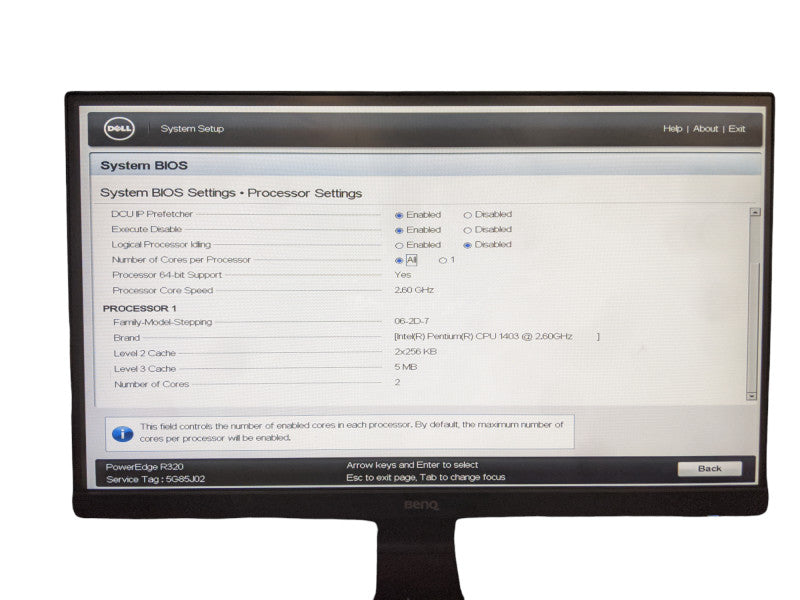 Dell PowerEdge R320 | Intel Pentium 1403 | 32GB DDR3 | No HDD | H310 Mini