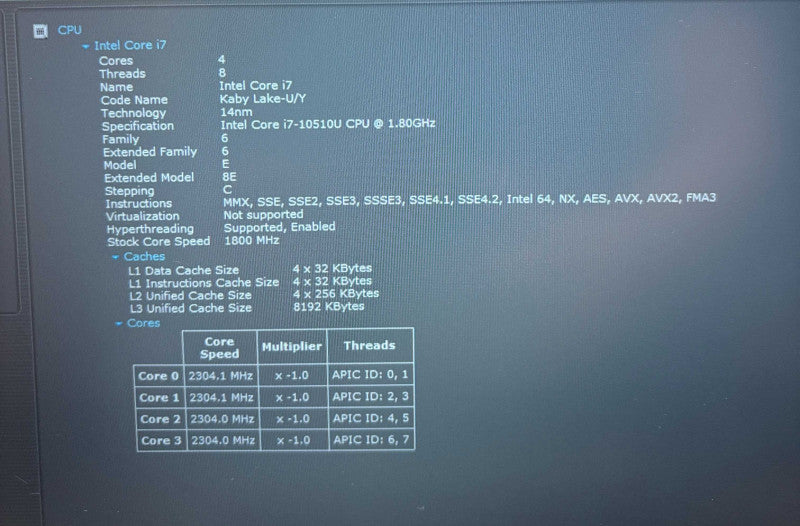 Lenovo ThinkPad X13 Intel Core i7-10510U@1.8GHz 16GB DDR4 RAM 512GB NVMe SSD  Lap200