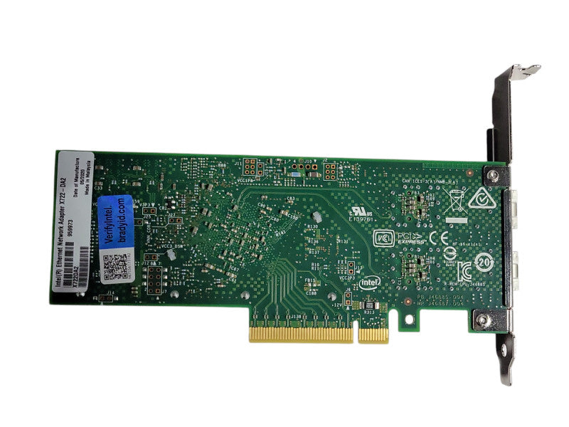Intel X722-DA2 2-Port 10Gb/s PCIe 3.0 x8 Ethernet Network Adapter, FH Bracket _