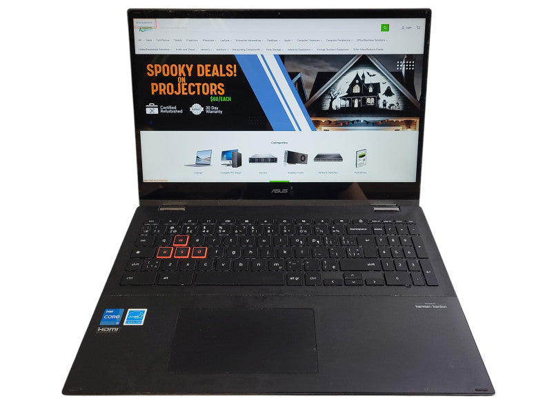 ASUS 15.6" Touchscreen Chromebook CX5501FE i3-1115G4 8GB DDR4 128GB Storage $