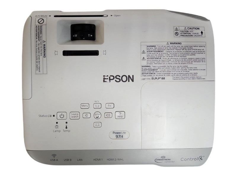 EPSON PowerLite 98H H687A LCD Projector, Lamp Hour: 914Hrs