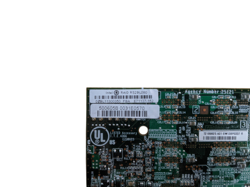 INTEL RS2BL080 | 8-Port SAS/SATA 512MB L3-25121-66B | RAID Controller Card