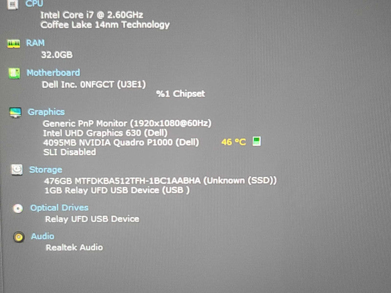 Dell Precision 5530| i7-8850H| 32GB DDR4| 512GB M.2 READ β Lap200