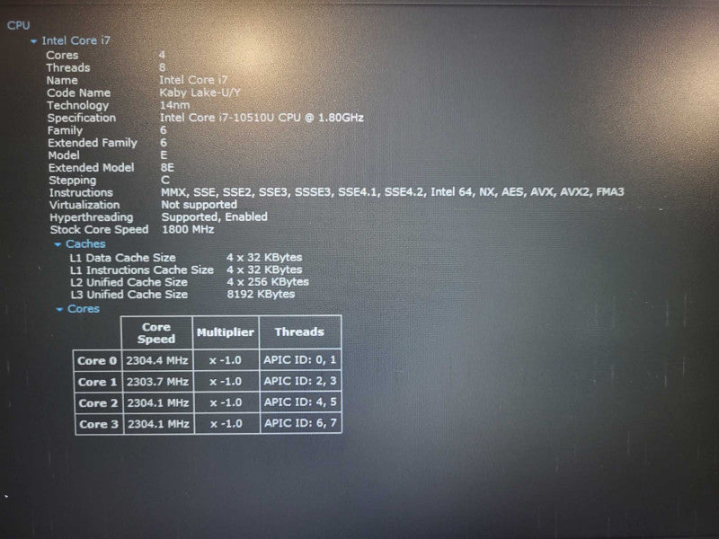 Lenovo ThinkPad T14 Gen 1 i7-10510U 16GB RAM 256GB SSD READ $ Lap200