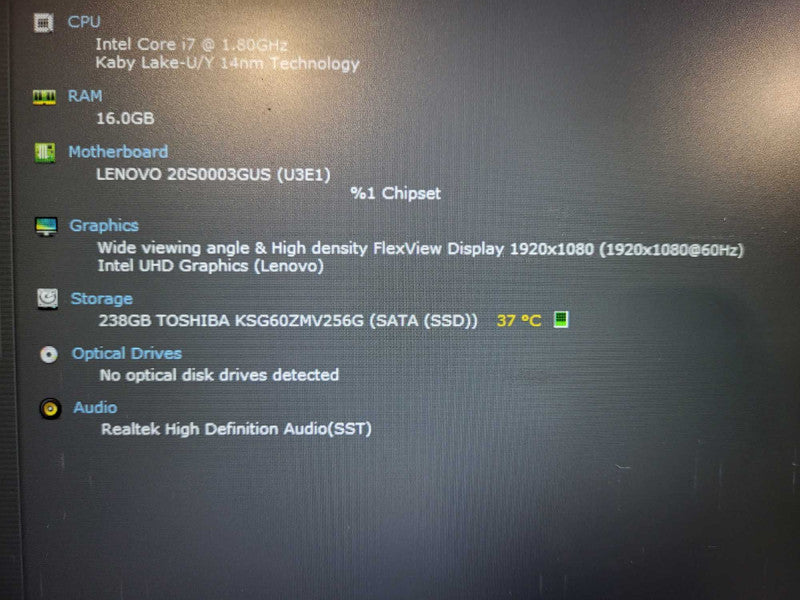 Lenovo ThinkPad T14 Gen 1 i7-10510U 16GB RAM 256GB SSD READ $ Lap200
