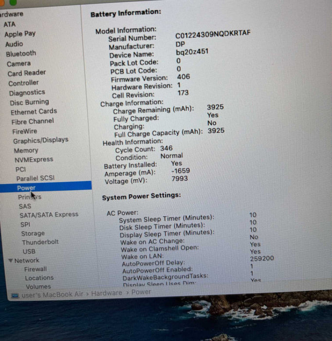 Apple MacBook Air 11" Mid-2012 i5-3317U@1.7GHz 4GB RAM 128GB SSD