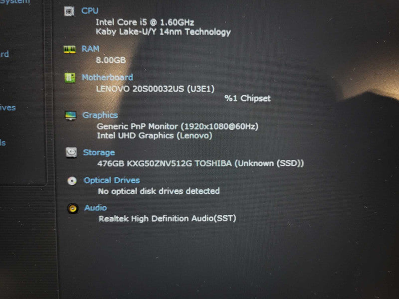 Lenovo ThinkPad T14 Gen 1 i5-10210U 8GB RAM 500GB SSD $ Lap200