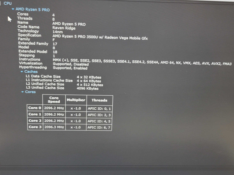 Lenovo ThinkPad T495| Ryzen 5 3500U| 16GB DDR4| 512GB SSD M.2  β Lap200