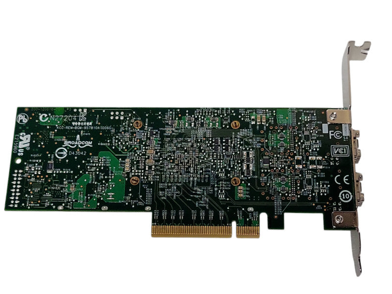 DELL 0N20KJ 10GB Dual Port SFP+ PCI-E Ethernet Network Adapter FH Bracket _
